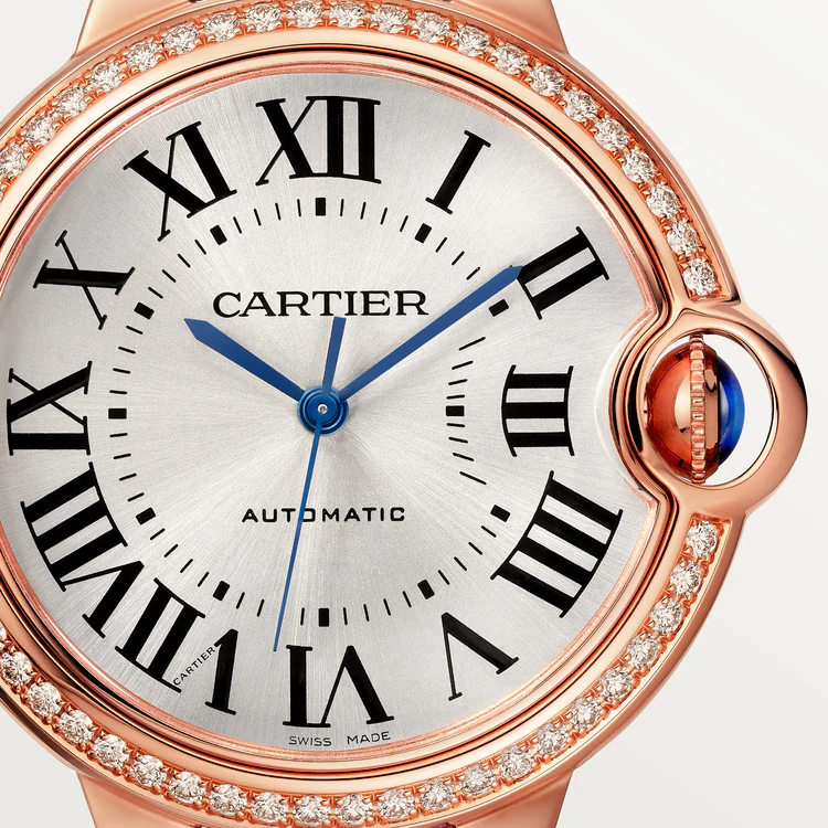 Unworn Cartier Ballon Bleu de Cartier, 18k Rose Gold with Diamond-set, 36mm, Ref# WJBB0034, box and papers - Image 2