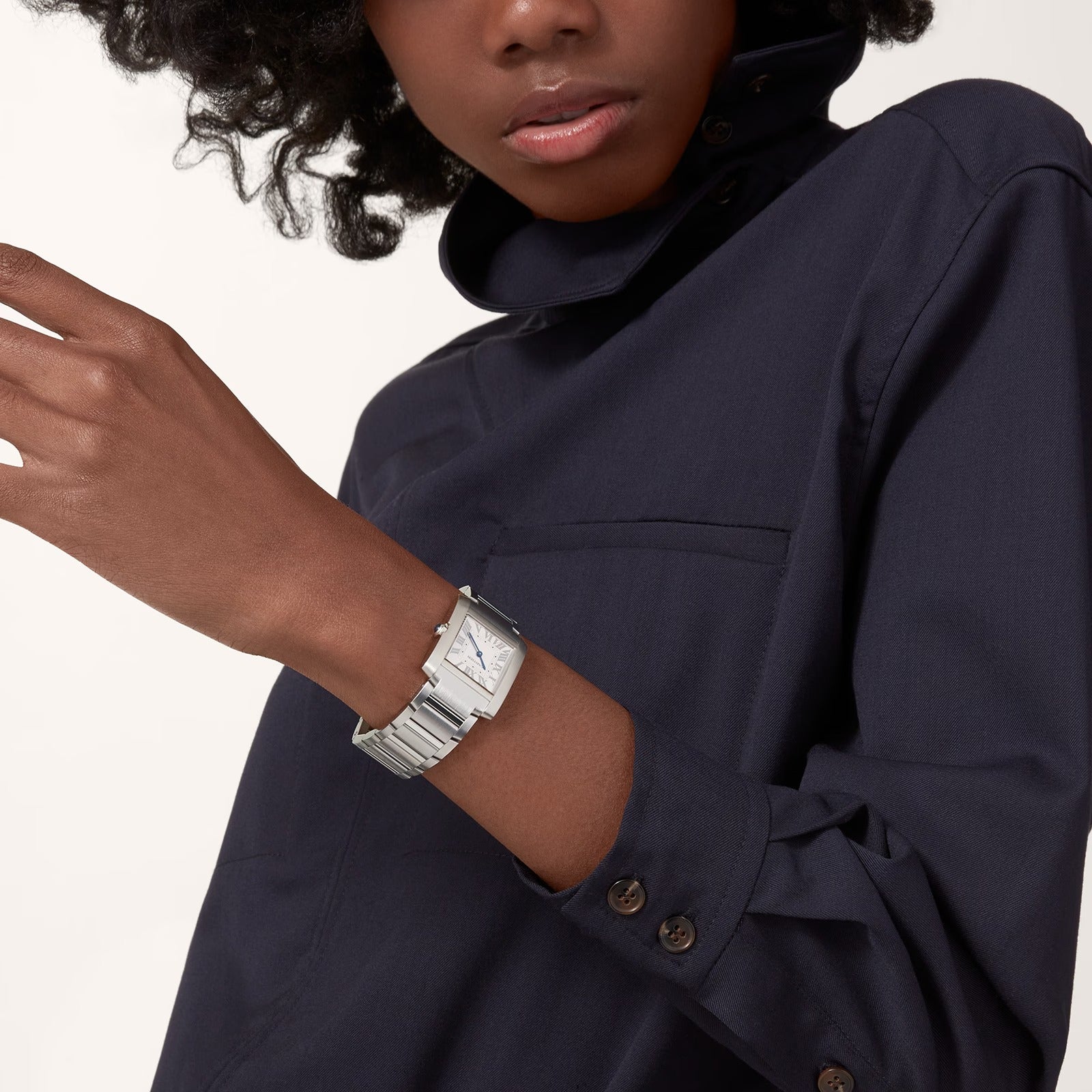 Unworn Cartier Tank Francaise de Cartier, Medium Stainless Steel, 32mm x 27mm, Ref# WSTA0074, box and papers - Image 9