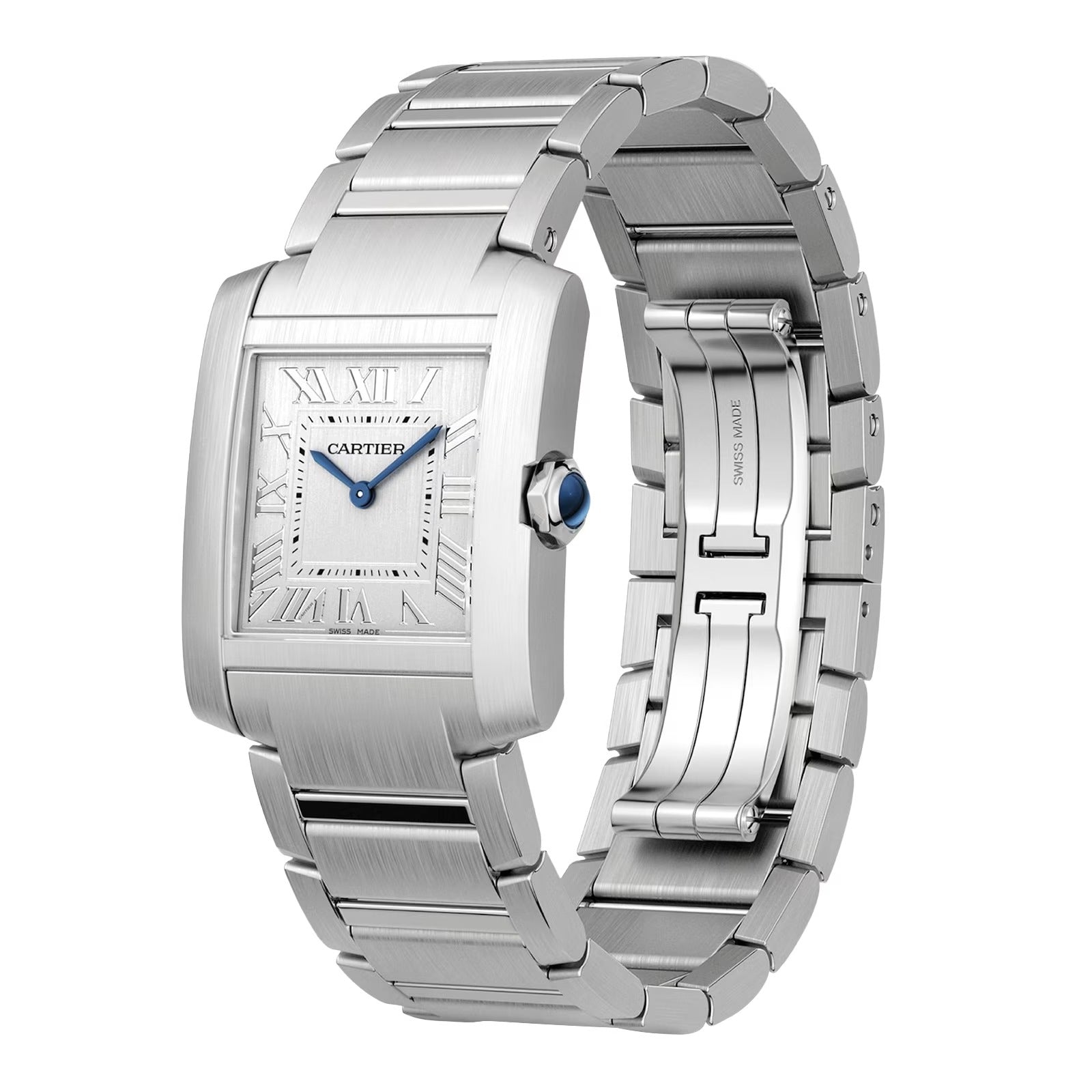 Unworn Cartier Tank Francaise de Cartier, Medium Stainless Steel, 32mm x 27mm, Ref# WSTA0074, box and papers - Image 4