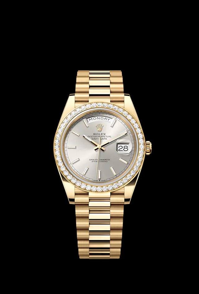 Rolex Day-Date 40, 18k Yellow Gold with Diamond-set, 40mm, Ref# 228348rbr-0042 - Image 4