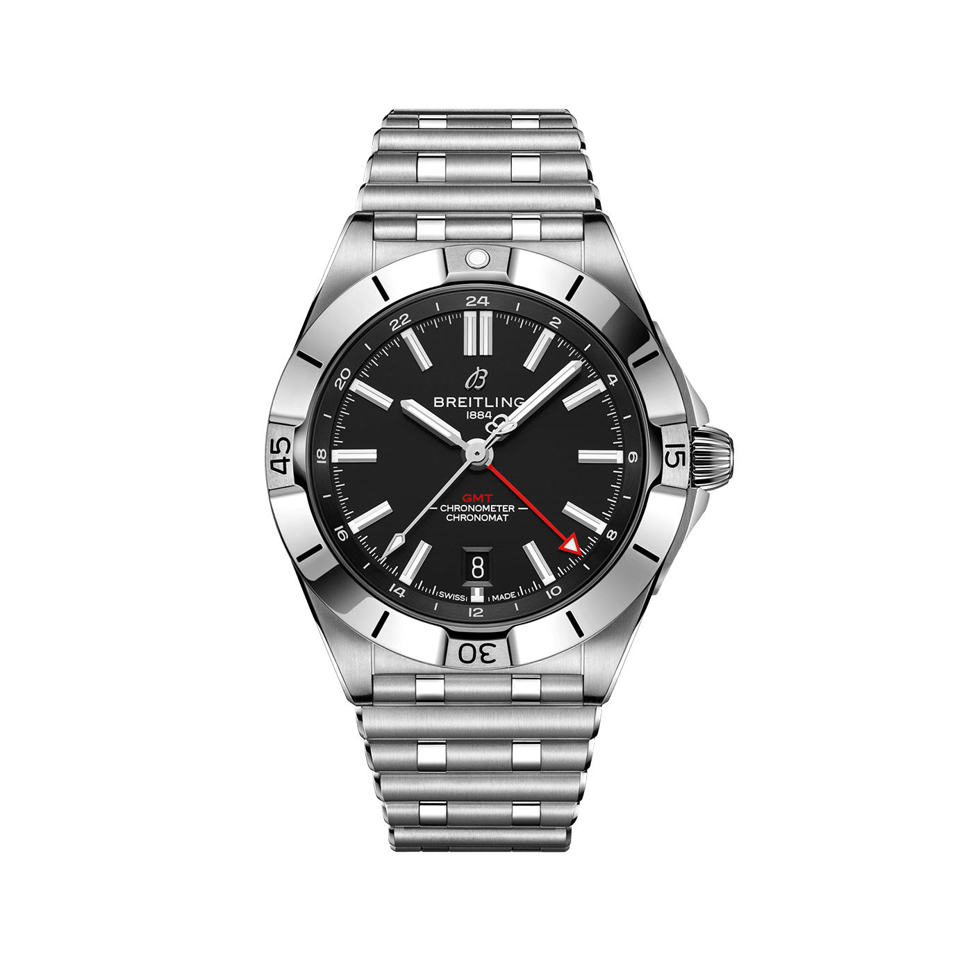 Unworn 2024, Breitling Chronomat Automatic GMT Ref# A32398101B1A1, box and papers