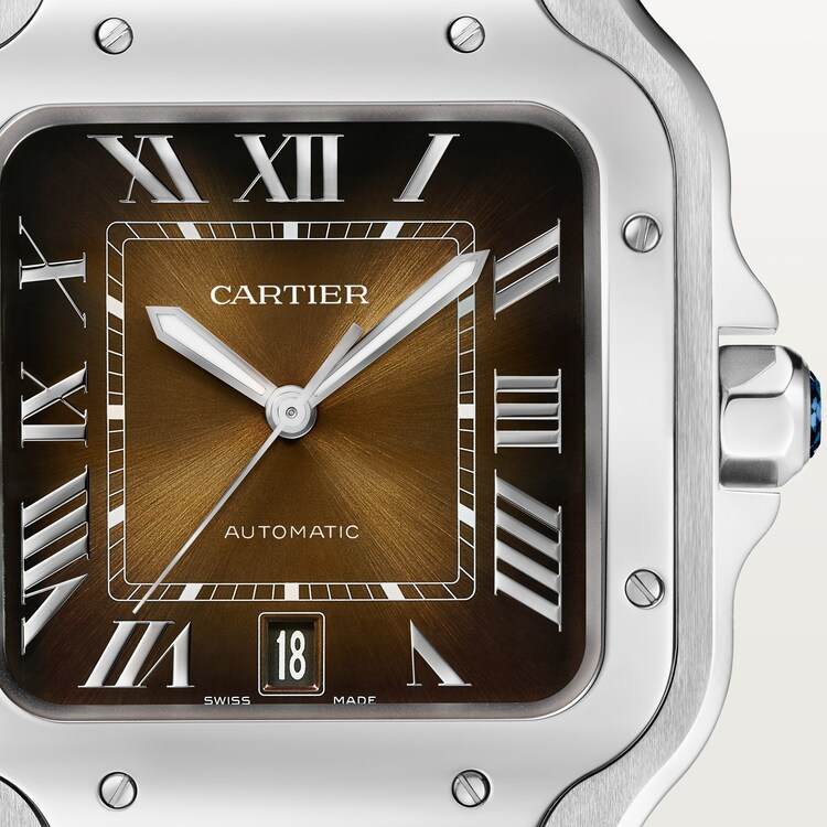 Unworn Cartier Santos de Cartier, Stainless Steel, 39.8mm, Ref# WSSA0064, box and papers - Image 3