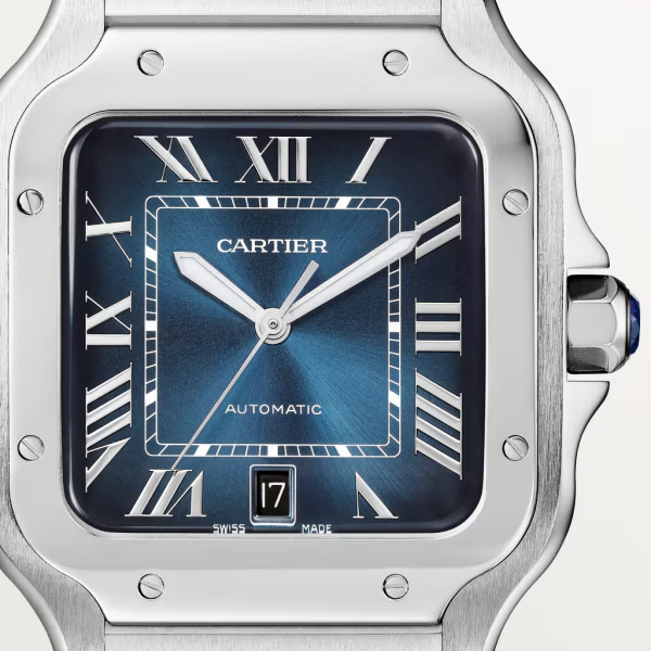 Unworn Cartier Santos de Cartier, Stainless Steel, 39.8mm, Ref# WSSA0030, box and papers - Image 2