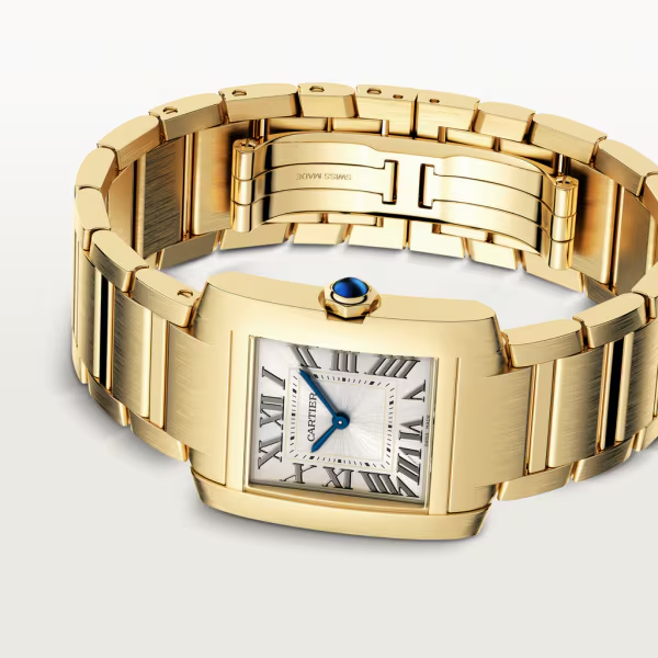 Unworn Cartier Tank Francaise, 18k Yellow Gold, 32mm x 27mm, Ref# WGTA0113, box and papers - Image 5