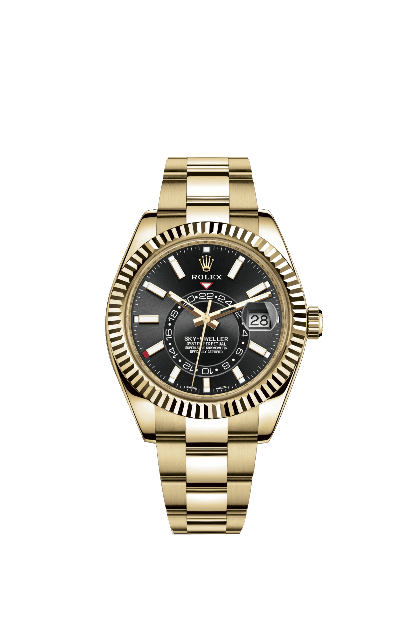 Rolex Sky-Dweller 42mm, 18k Yellow Gold, Ref# 326938-0004