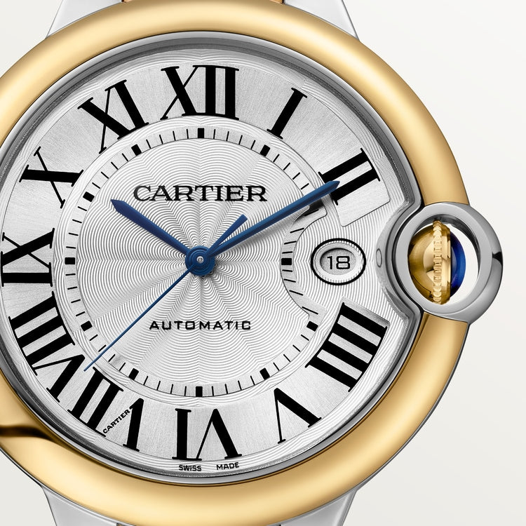 Unworn Cartier Ballon Bleu, Stainless Steel and 18k Yellow Gold, 42mm, Ref# W2BB0039, box and papers - Image 2