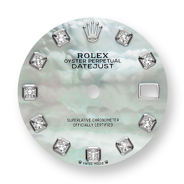 Rolex Lady-Datejust 28, Oystersteel and 18k White Gold, Ref# 279384RBR-0012 - Image 2