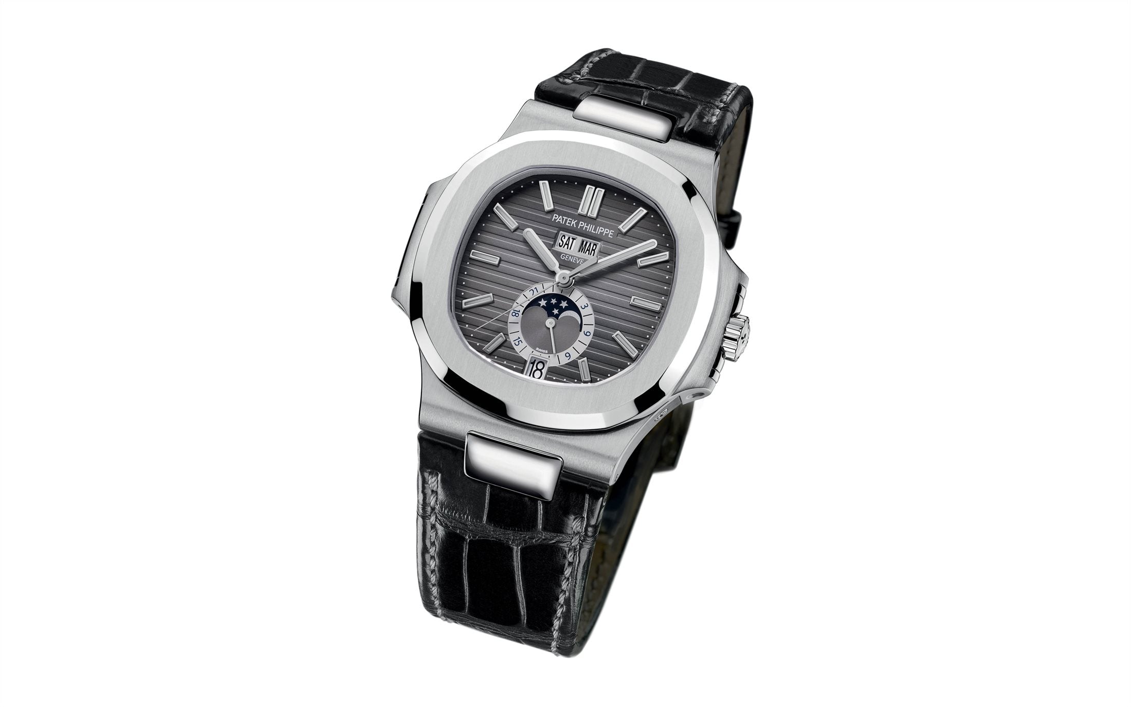 Patek Philippe Nautilus Annual Calendar, Moon Phases Watch, Stainless Steel, 40,5 mm, Ref# 5726A-001 - Image 7