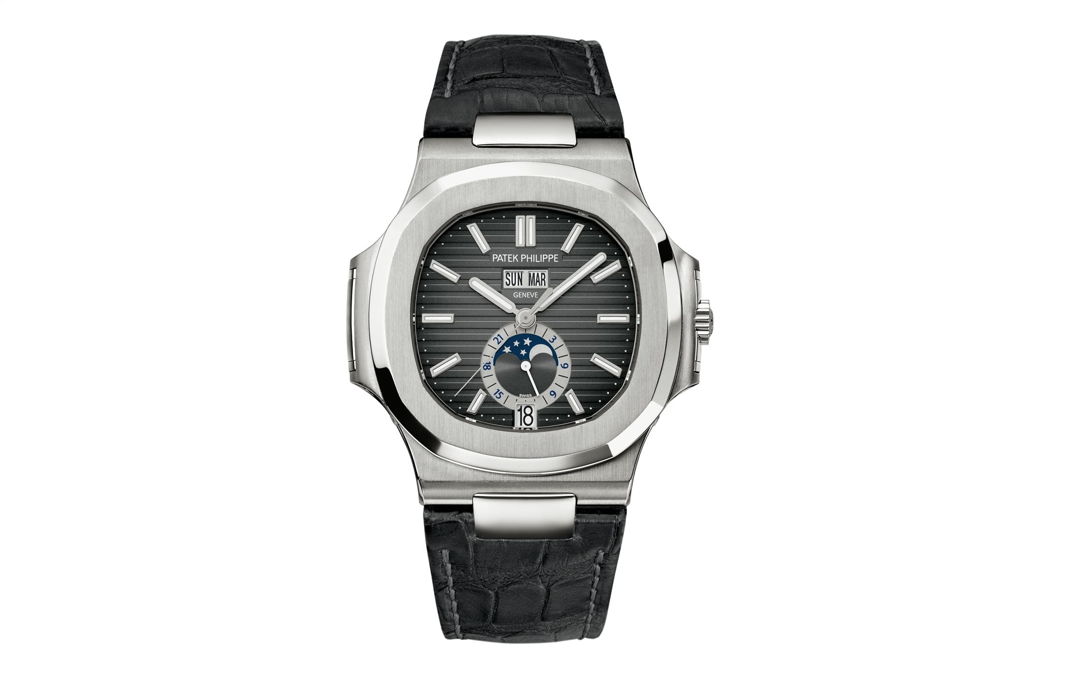 Patek Philippe Nautilus Annual Calendar, Moon Phases Watch, Stainless Steel, 40,5 mm, Ref# 5726A-001 - Image 2