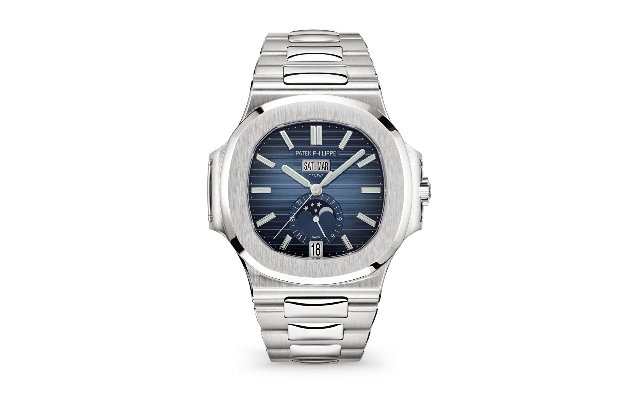 Patek Philippe Nautilus Annual Calendar, Moon Phases Watch, Stainless Steel, 40,5 mm, Ref# 5726/1A-014 - Image 2