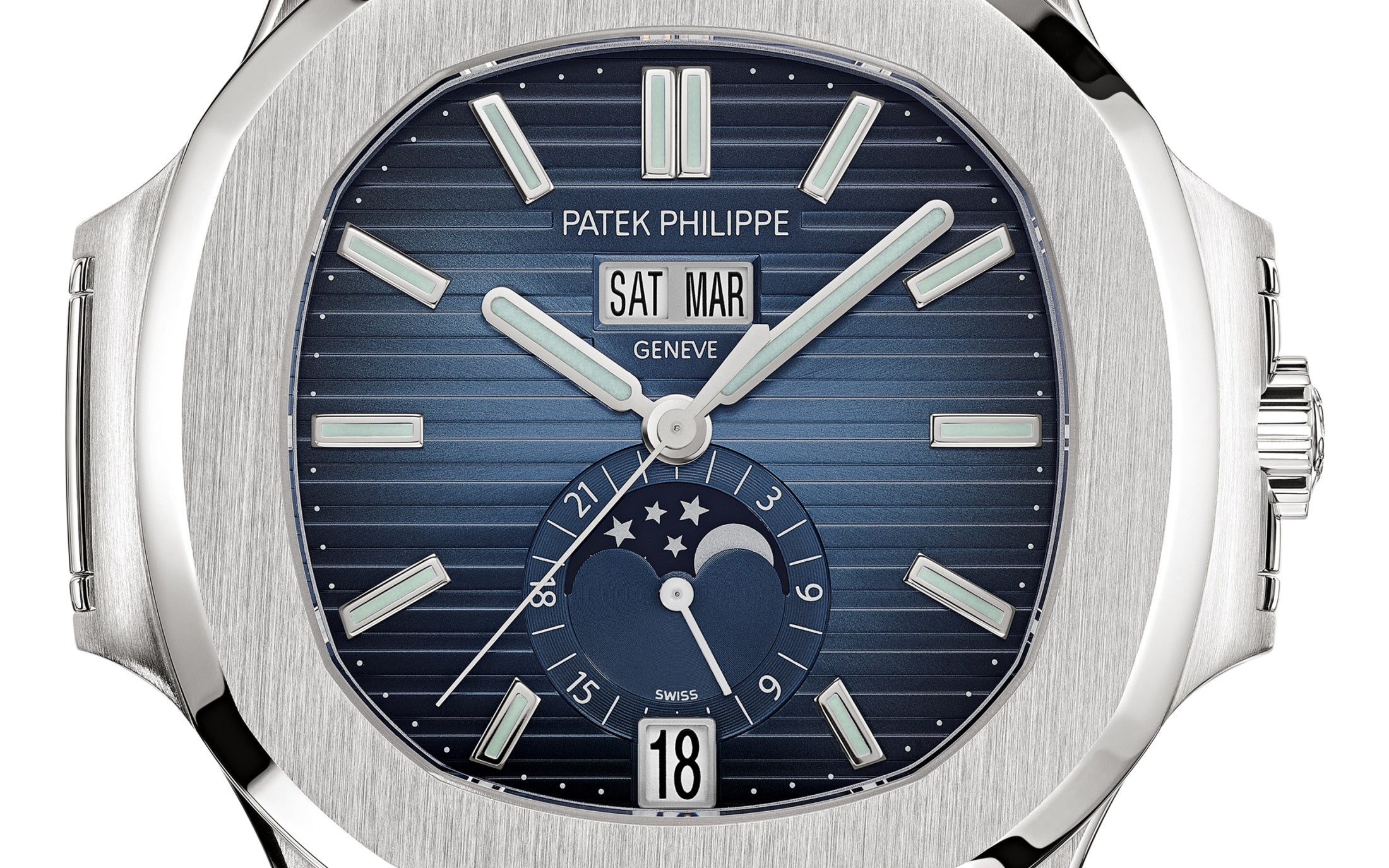 Patek Philippe Nautilus Annual Calendar, Moon Phases Watch, Stainless Steel, 40,5 mm, Ref# 5726/1A-014 - Image 3