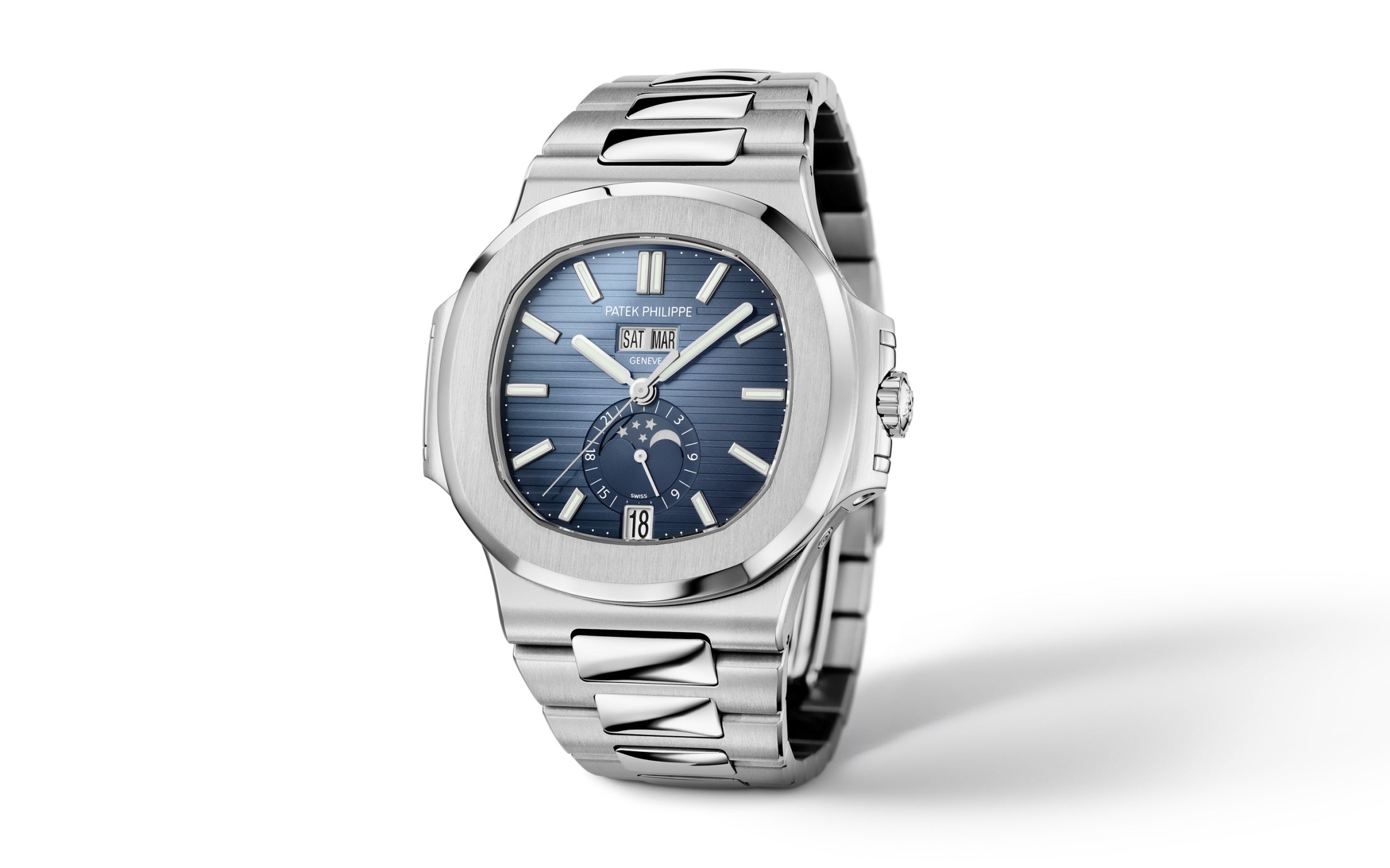 Patek Philippe Nautilus Annual Calendar, Moon Phases Watch, Stainless Steel, 40,5 mm, Ref# 5726/1A-014 - Image 12