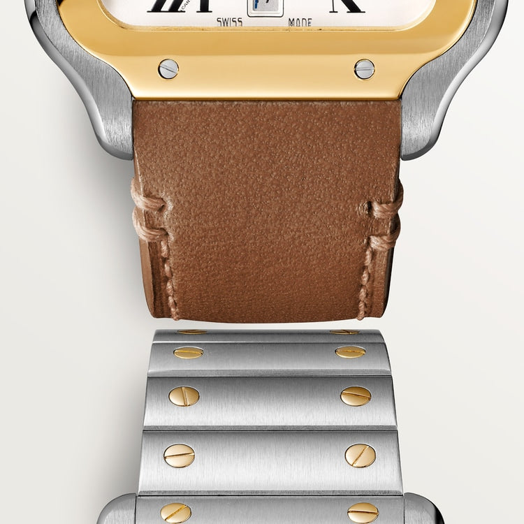 Unworn Cartier Santos de Cartier, Stainless Steel and 18k Yellow Gold, 39.8mm, Ref# W2SA0009, box and papers - Image 10