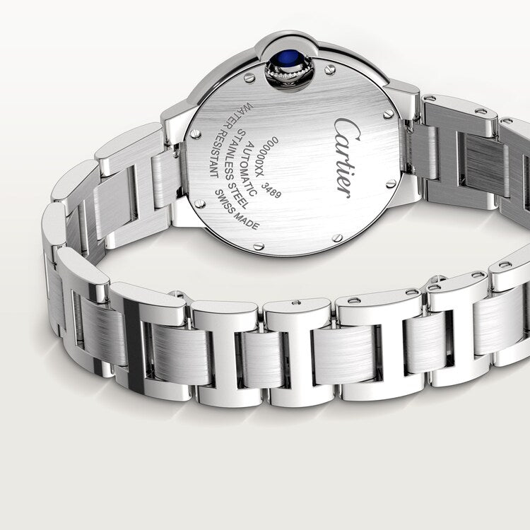 Unworn Cartier Ballon Bleu de Cartier, Stainless Steel and Diamonds, 33mm, Ref# W4BB0021, box and papers - Image 6