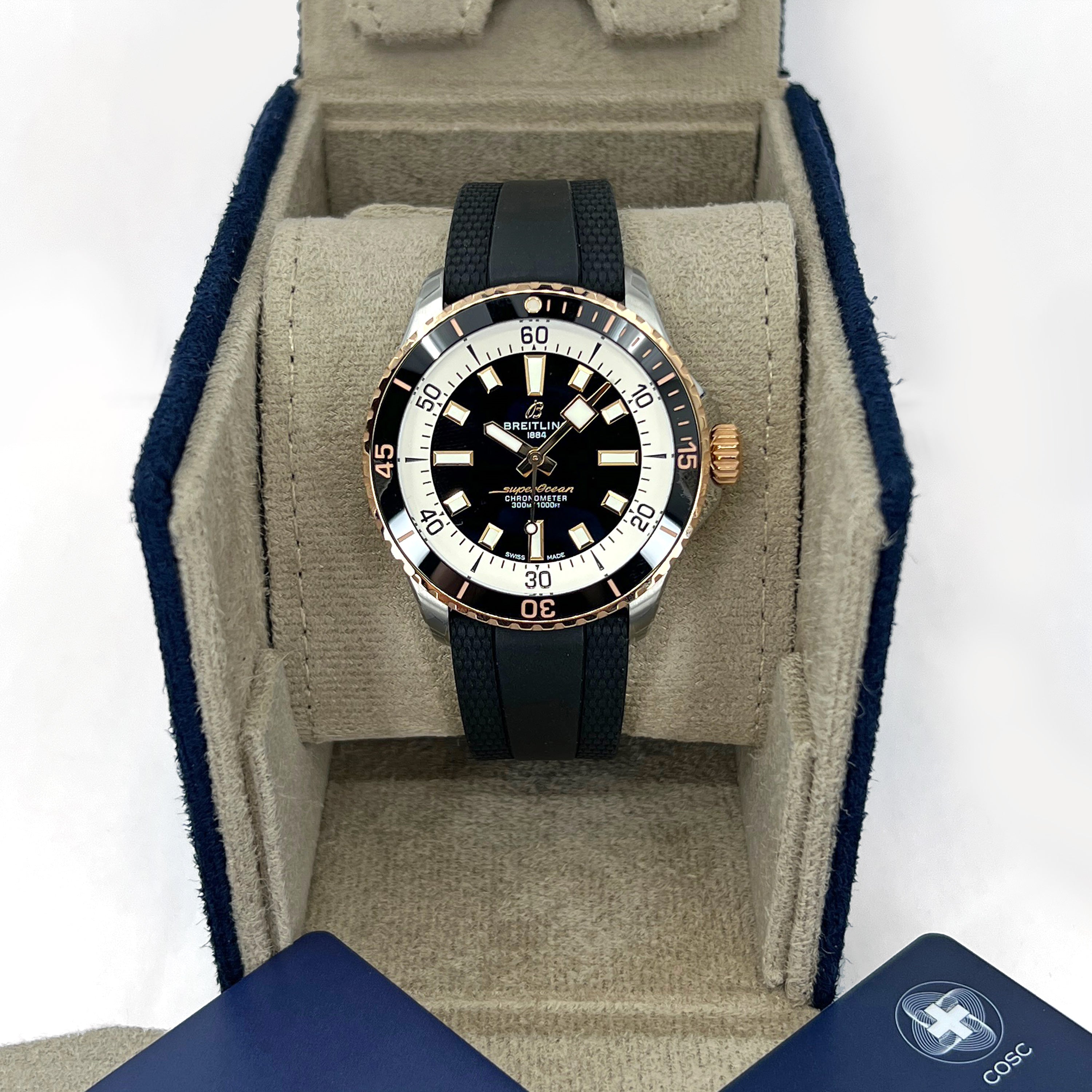 Breitling Superocean Automatic 42, Stainless Steel and 18k Red Gold, 42mm, Ref# U17375211B1S1 - Image 2