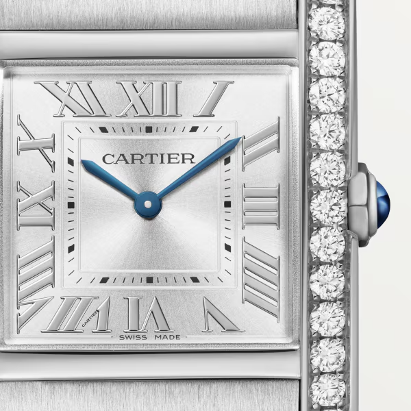 Unworn Cartier Tank Francaise, Stainless Steel, Diamonds, 32mm x 27mm, Ref# W4TA0021, box and papers - Image 2