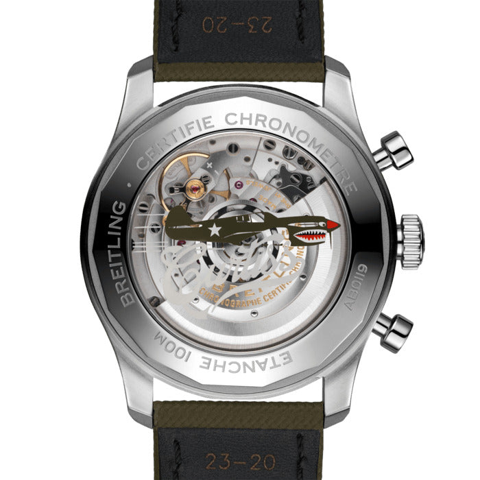 Breitling Aviator 8 B01 Chronograph 43 Curtiss Warhawk, Ref# AB01192A1L1X1 - Image 4