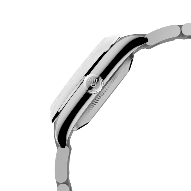 Unworn 2025, Rolex Oyster Perpetual, Oystersteel, 34mm, Blue dial, Domed Oyster, Ref# 124200-0011, box and papers - Image 3