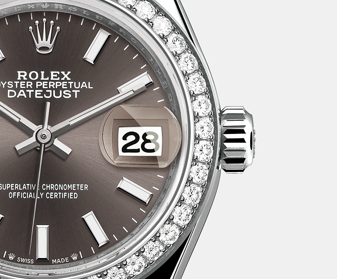 Rolex Lady-Datejust 28mm, 18k White Gold, Ref# 279139rbr-0009 - Image 4