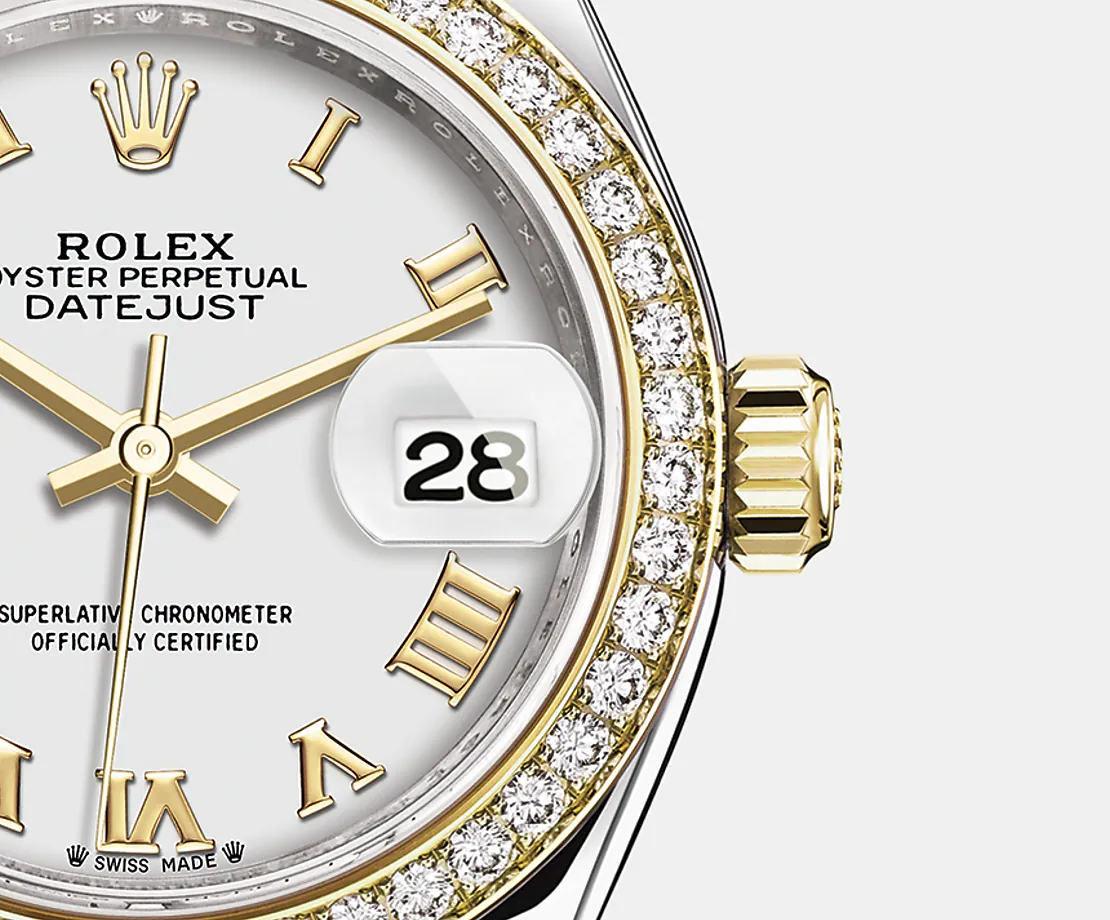 Rolex Lady-Datejust 28, Oystersteel and 18k Yellow Gold, Ref# 279383RBR-0023 - Image 4