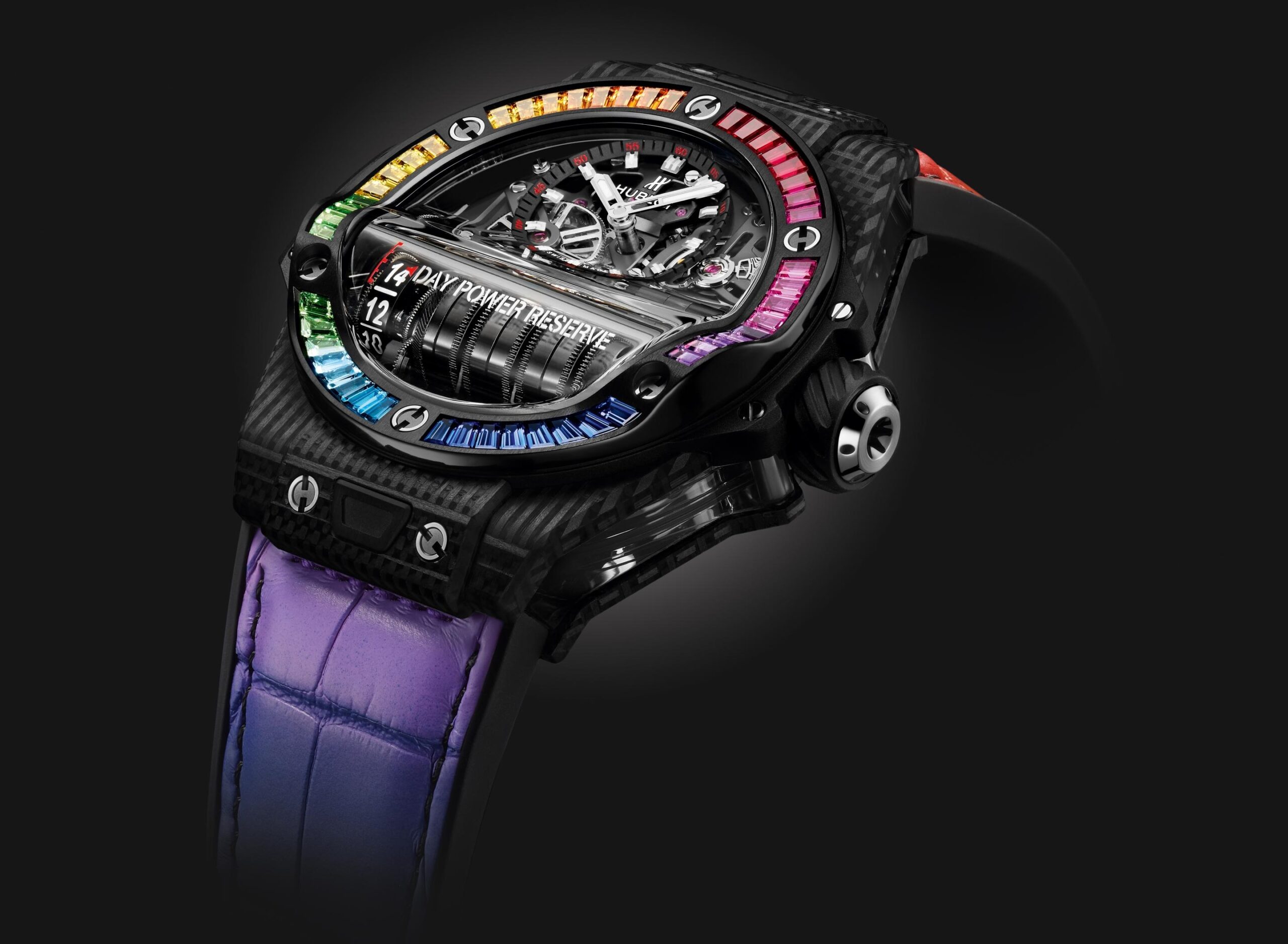Hublot Big Bang MP-11 POWER RESERVE 14 DAYS 3D CARBON RAINBOW Ref# 911.QD.0123.LR.4099 - Image 2