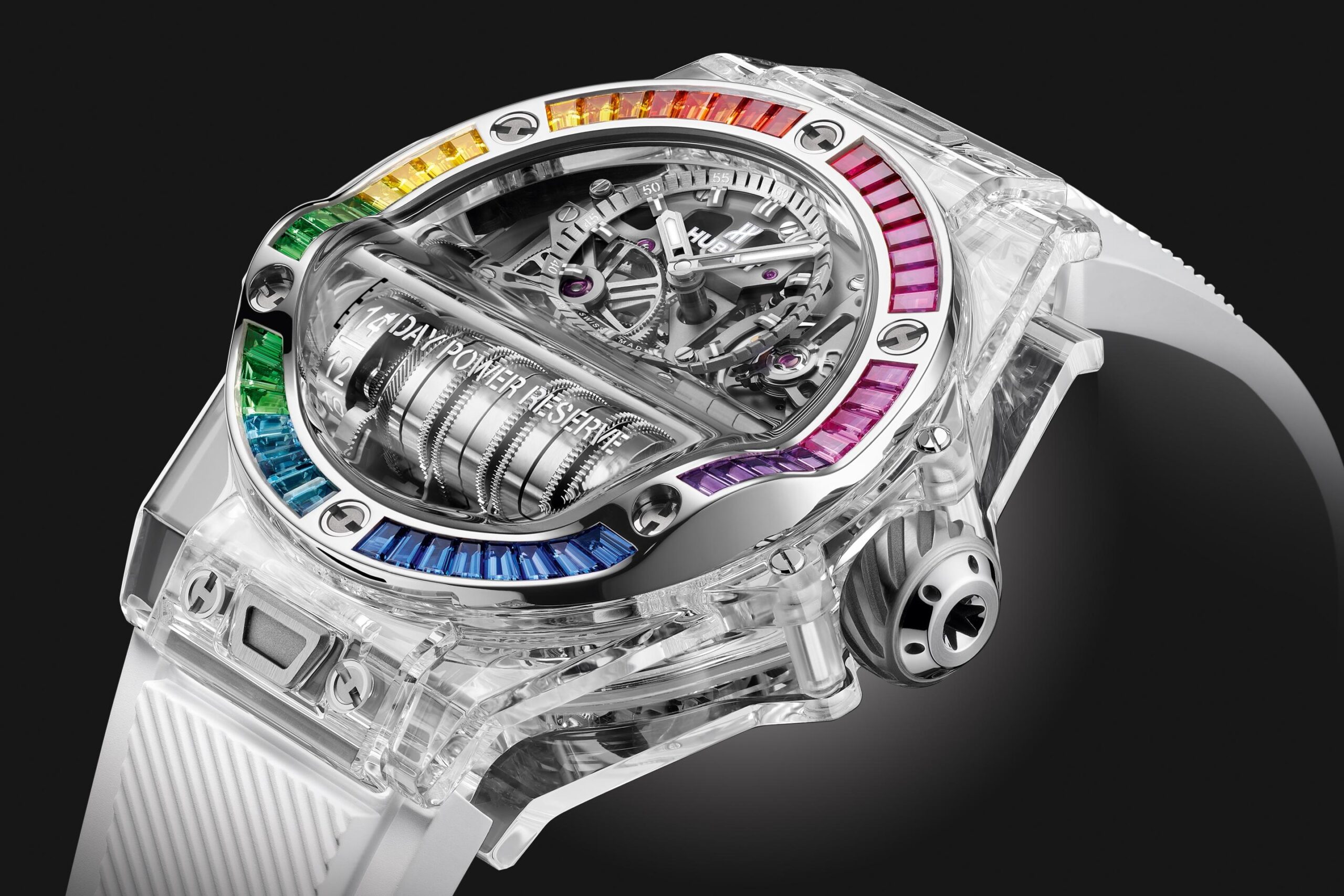 Hublot Big Bang MP-11 POWER RESERVE 14 DAYS SAPPHIRE RAINBOW Ref# 911.JX.0102.RW.4099 - Image 2