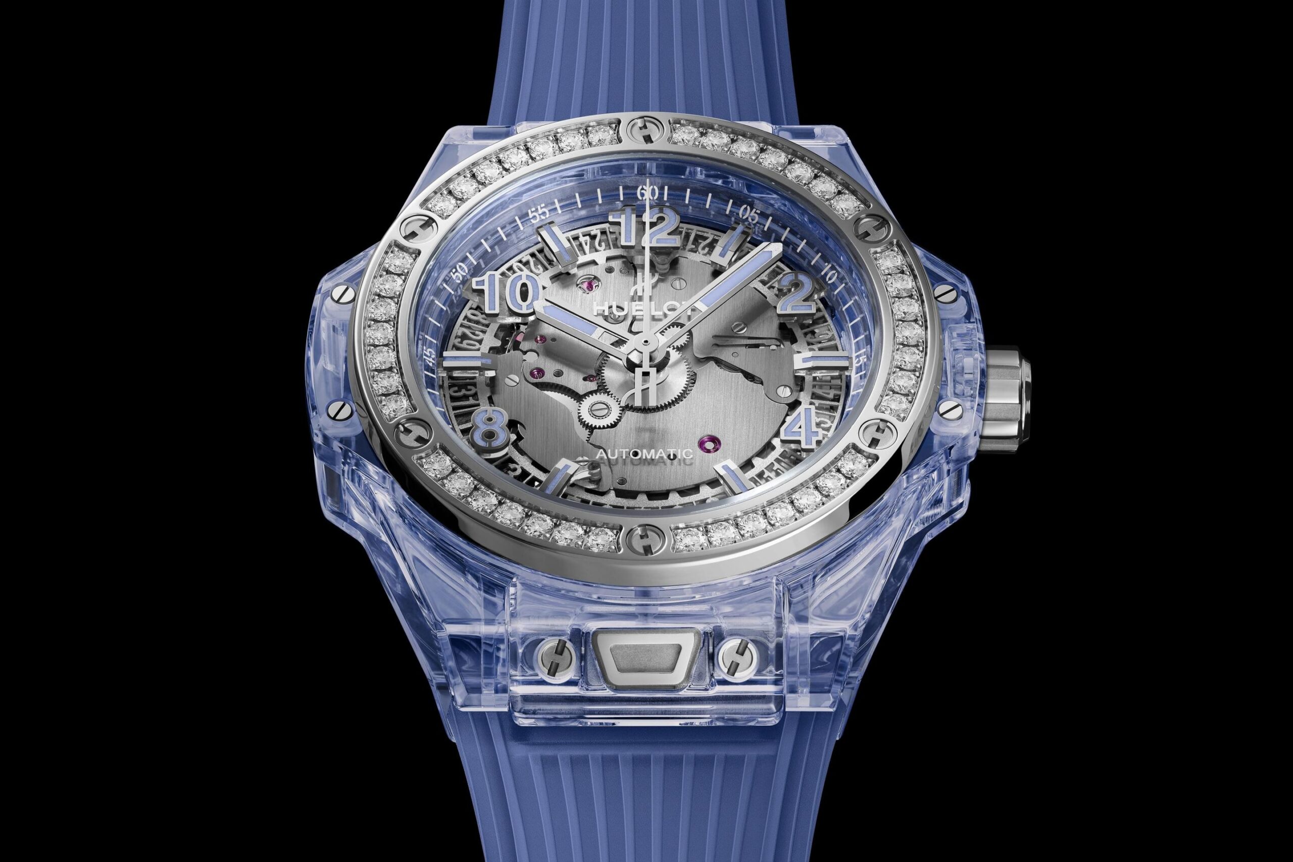 Hublot Big Bang ONE CLICK BLUE SAPPHIRE DIAMONDS Ref# 465.JL.4802.RT.1204 - Image 2