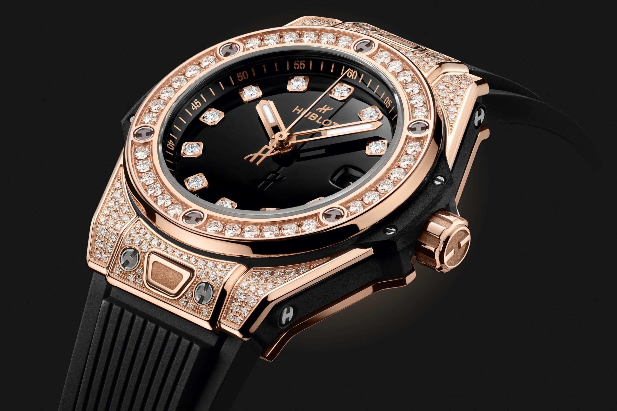Hublot Big Bang ONE CLICK KING GOLD PAVÉ Ref# 485.OX.1280.RX.1604 - Image 3
