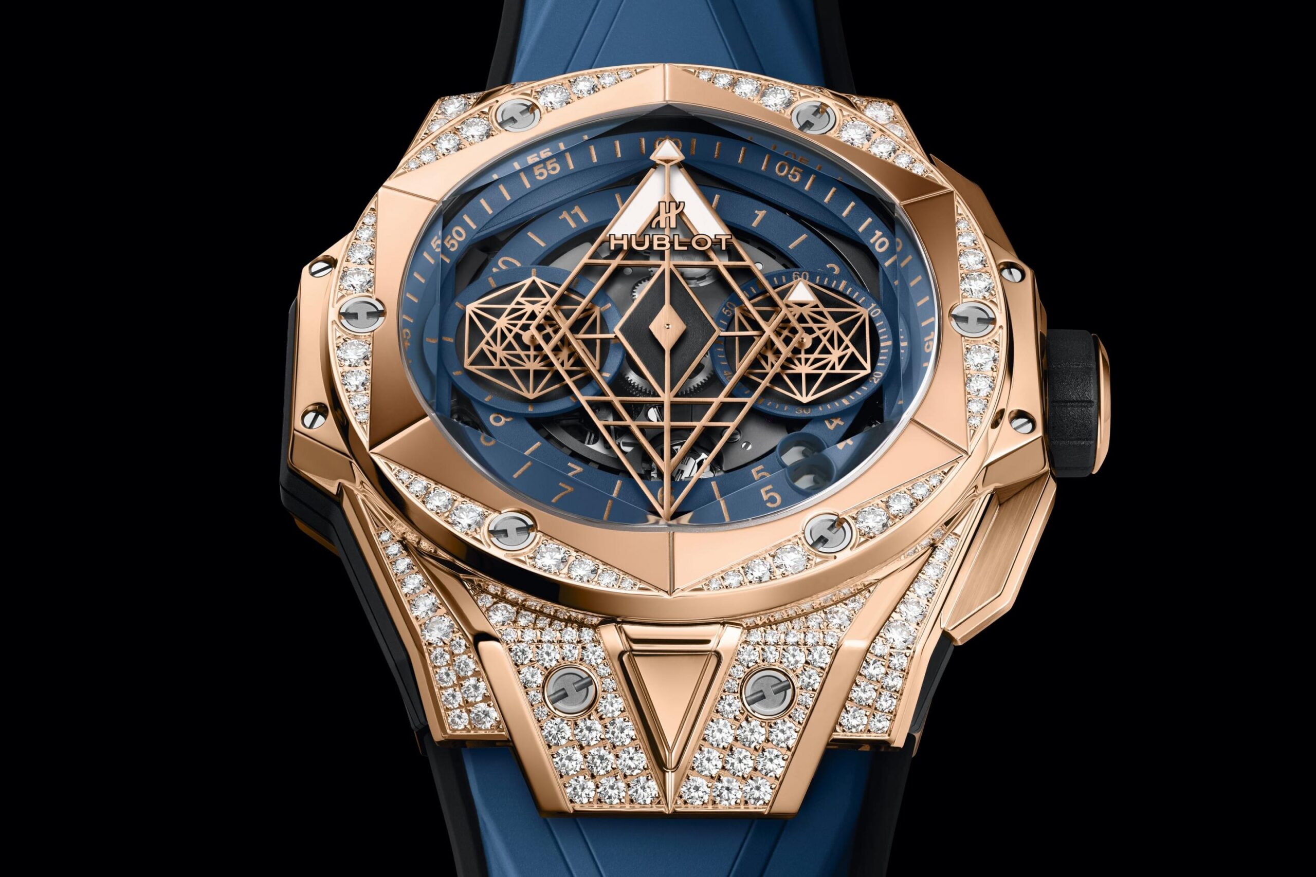 Hublot Big Bang SANG BLEU II KING GOLD BLUE PAVÉ Ref# 418.OX.5108.RX.1604.MXM20 - Image 2