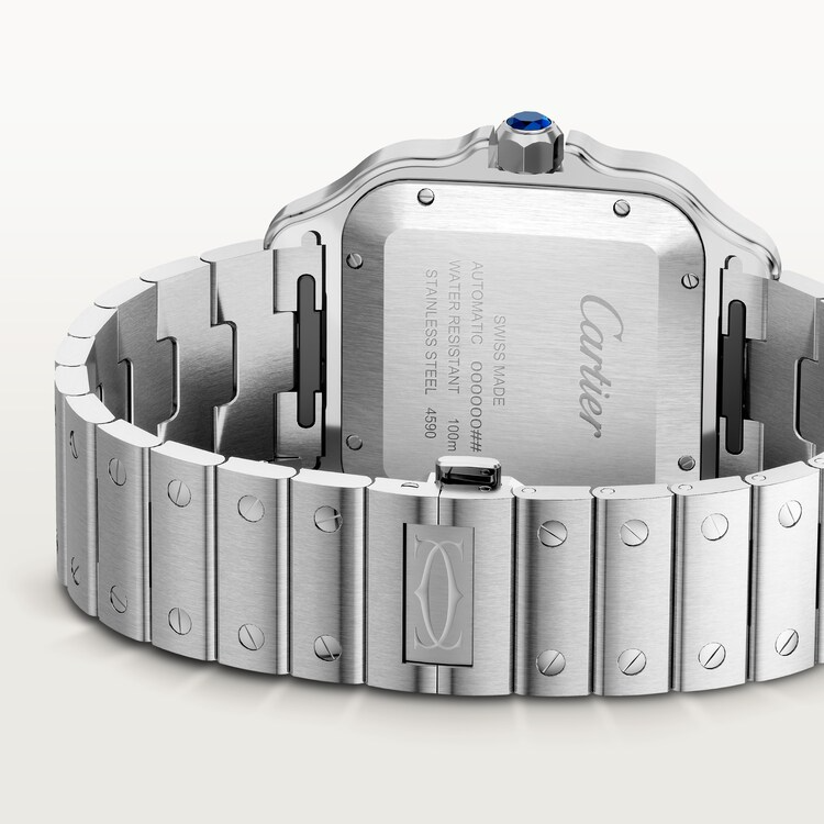 Unworn Cartier Santos de Cartier Dual Time, Stainless Steel, 40.2mm, Ref# WSSA0076, box and papers - Image 5