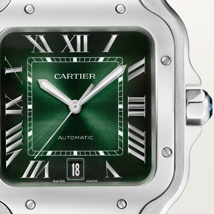 Unworn Cartier Santos de Cartier, Stainless Steel, 39.8mm, Ref# WSSA0062, box and papers - Image 2