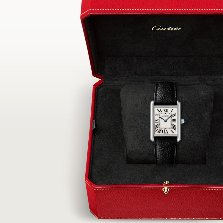 Unworn Cartier Tank Must de Cartier, Large Stainless Steel, 33.7mm x 25.5mm, Ref# WSTA0109, box and papers - Image 7