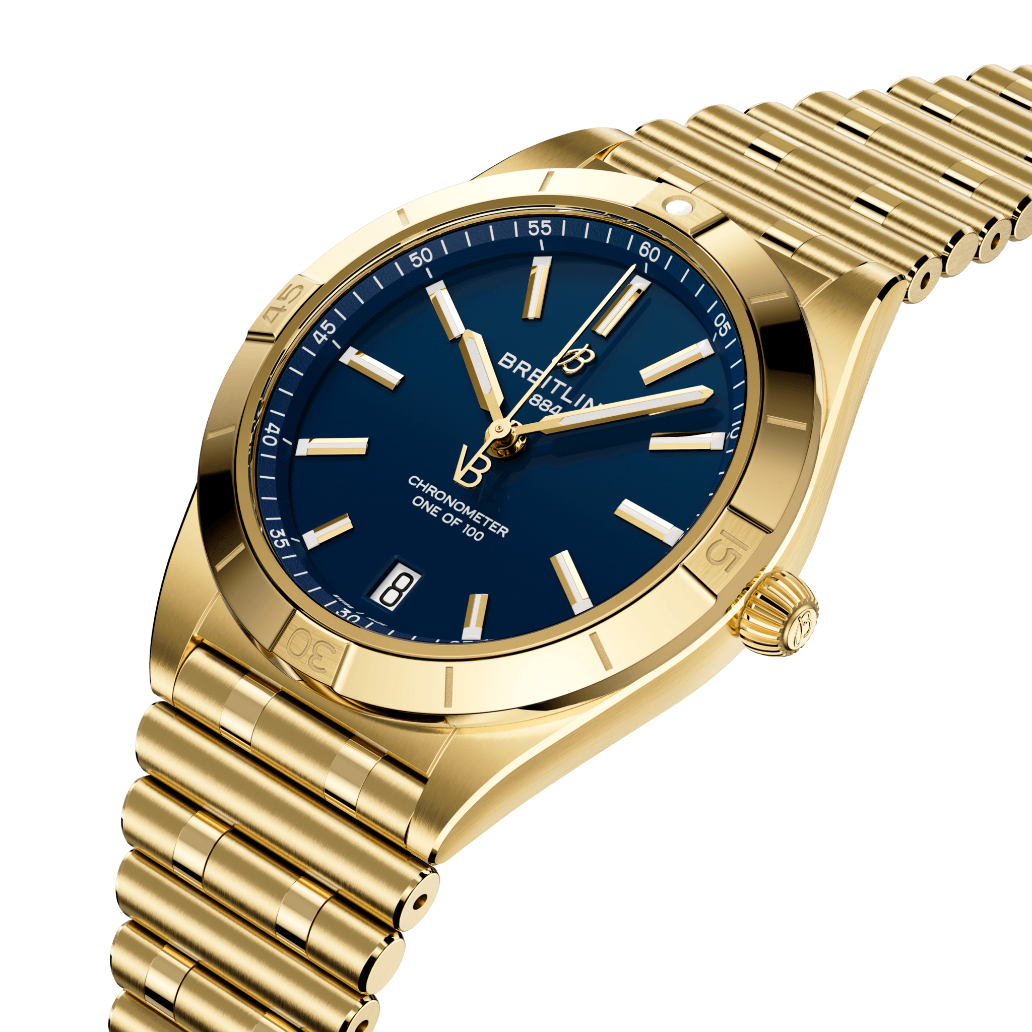 Breitling Chronomat Automatic 36 Victoria Beckham, 18k Yellow Gold, Ref# K103801A1C1K1, Unworn 2024 - Image 2