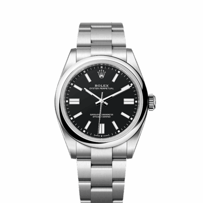 Unworn 2025, Rolex Oyster Perpetual, Oystersteel 41mm, Black dial, Domed Oyster, Ref# 134300-0008, box and papers
