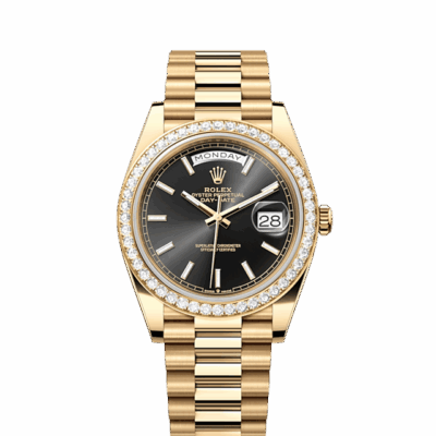 Rolex Day-Date 40, 18k Yellow Gold with Diamond-set, 40mm, Ref# 228348rbr-0043