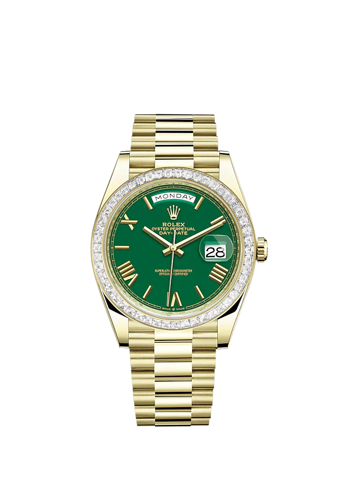 Rolex Day-Date, 40mm, 18k Yellow Gold and Diamonds, Ref# 228398tbr-0039 - Image 2