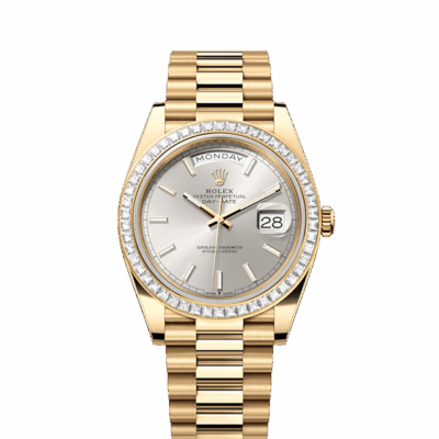 Rolex Day-Date 40, 18k Yellow Gold with Diamond-set, 40mm, Ref# 228398tbr-0040