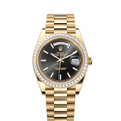 Rolex Day-Date 40, 18k Yellow Gold with Diamond-set, 40mm, Ref# 228398tbr-0041