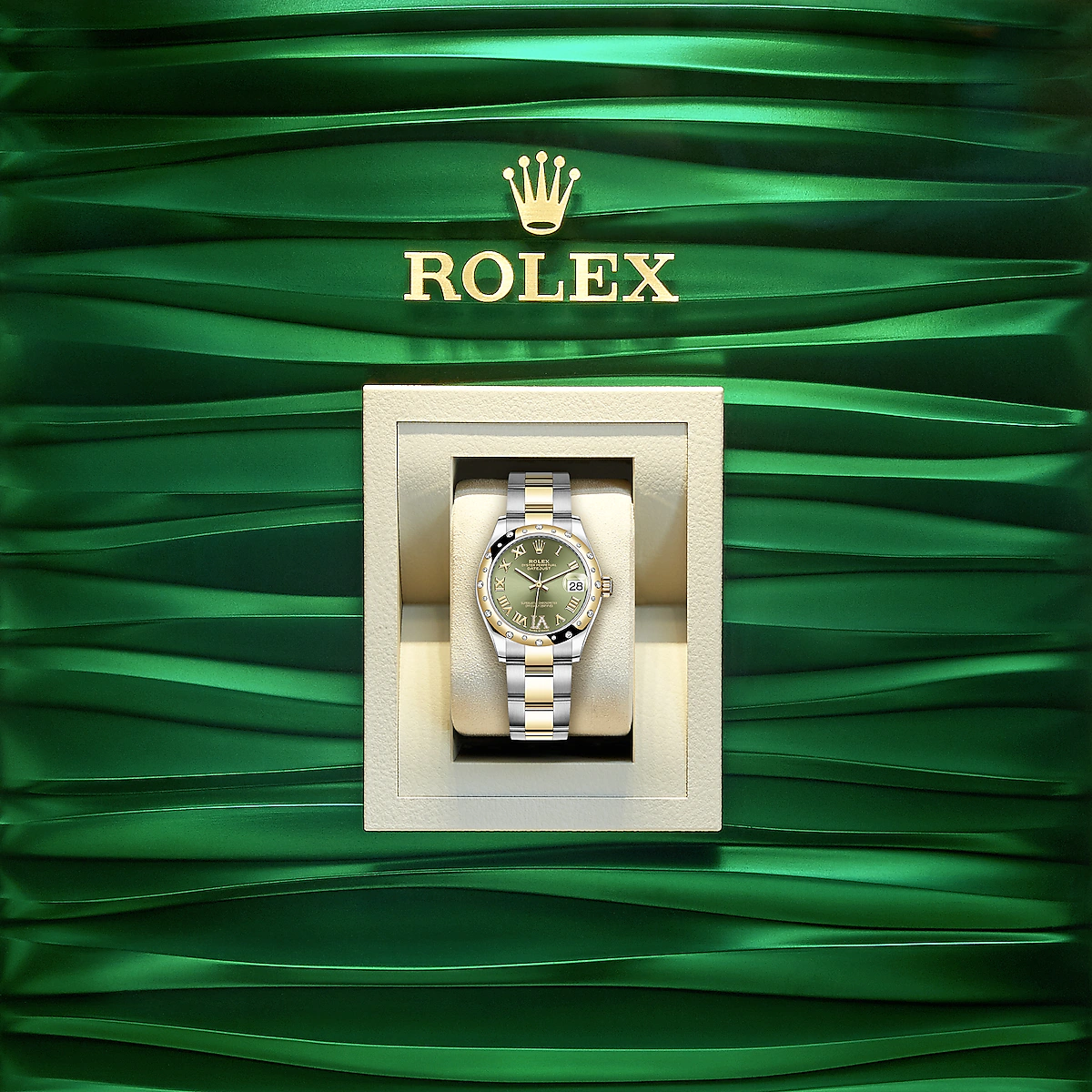 Rolex Datejust 31, Oystersteel, 18kt Yellow Gold and diamonds, Ref# 278343RBR-0015 - Image 5