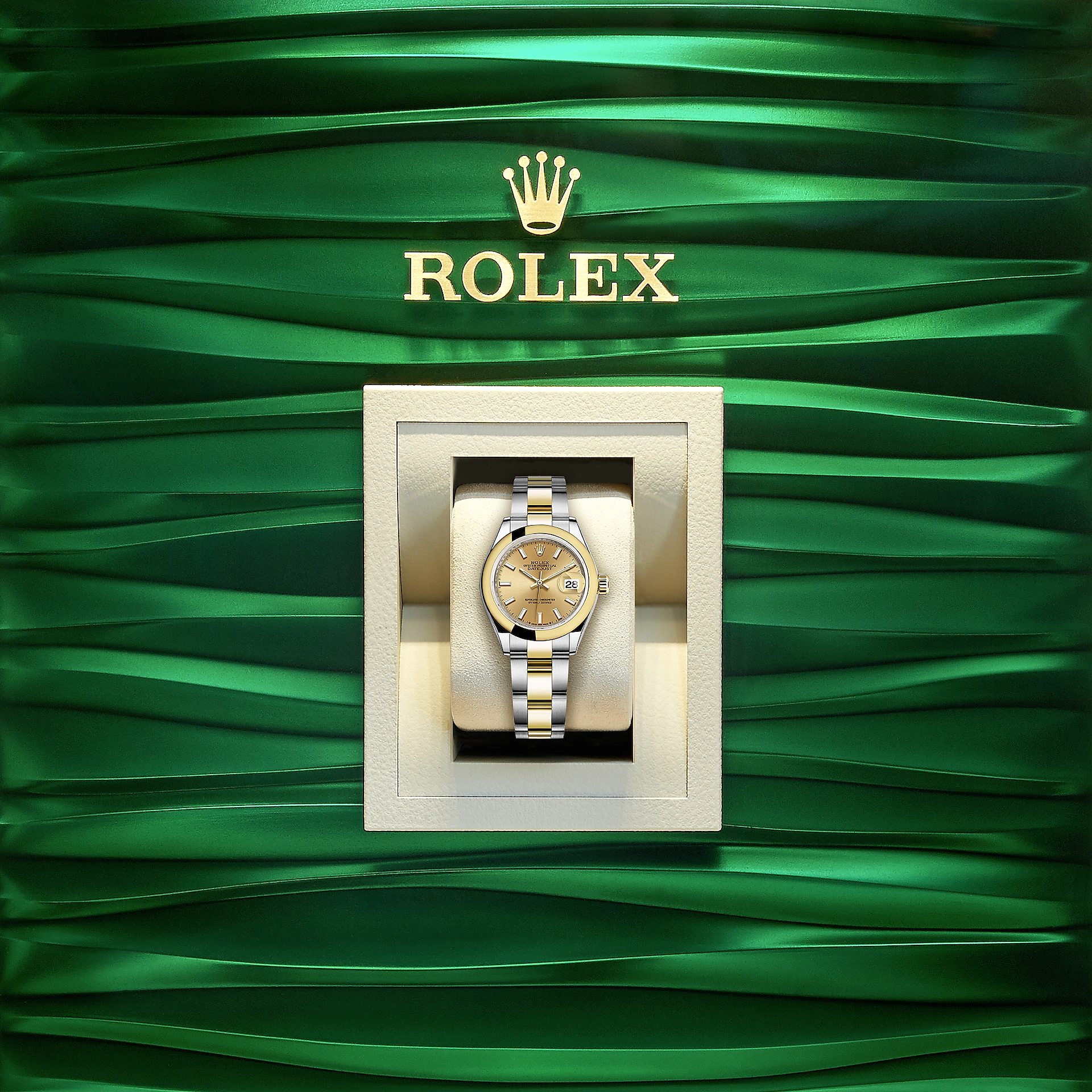 Rolex Lady-Datejust 28, Oystersteel and 18k Yellow Gold, Ref# 279163-0002 - Image 4