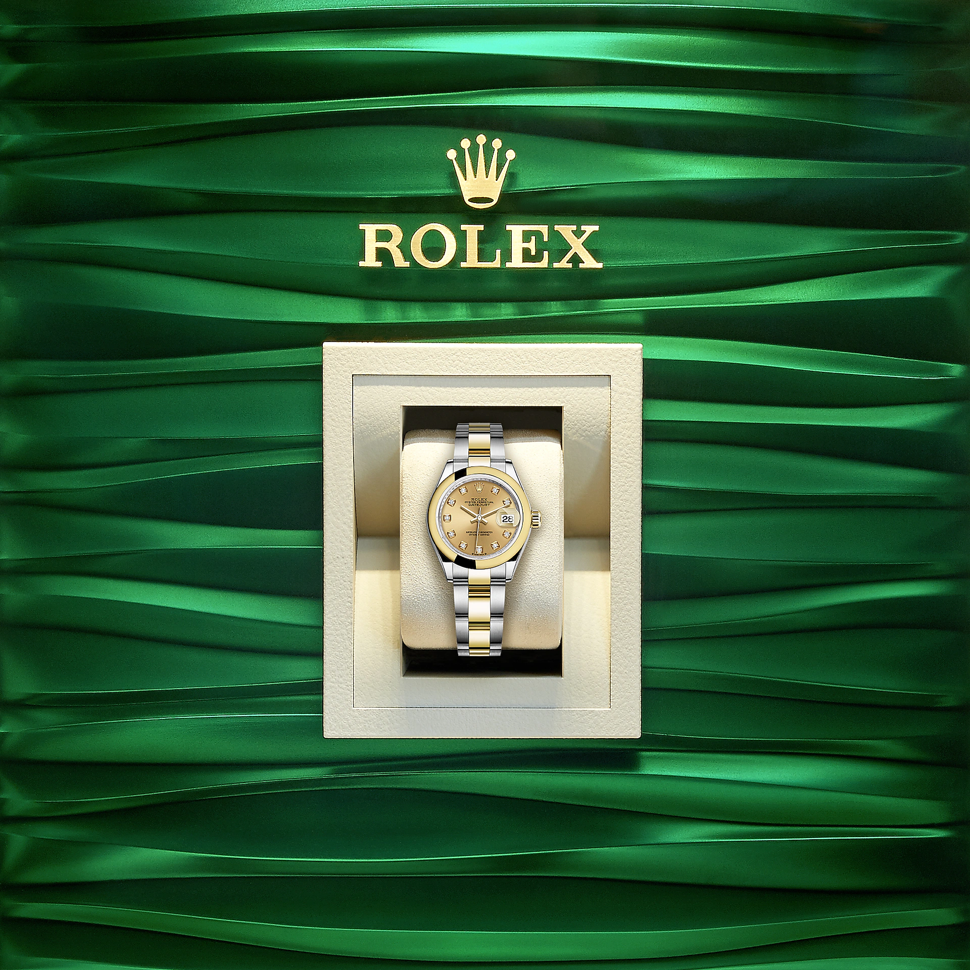 Rolex Lady-Datejust 28, Oystersteel and 18k Yellow Gold, Ref# 279163-0012 - Image 4