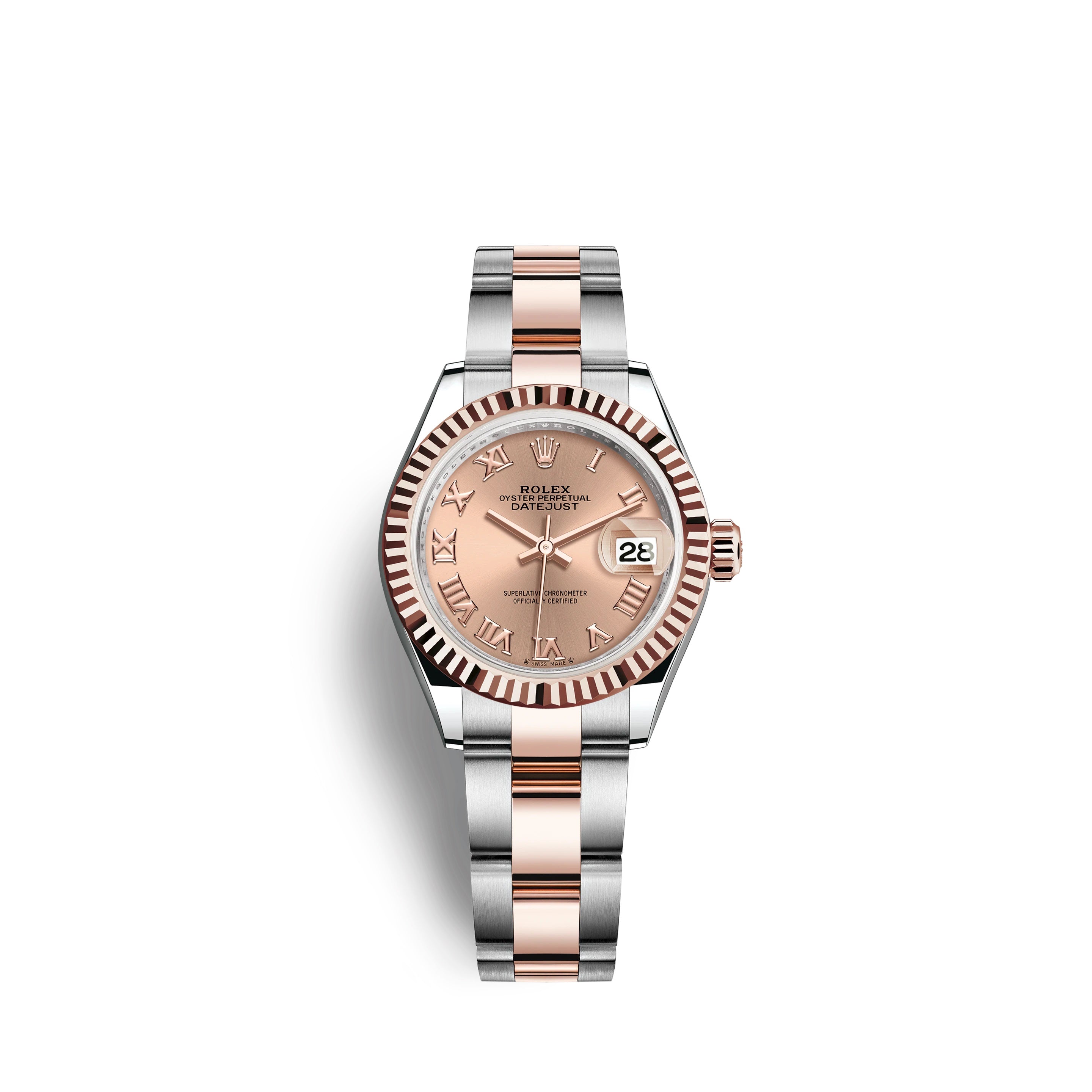 Rolex Lady-Datejust 28, Oystersteel and 18k Everose Gold, Ref# 279171-0026