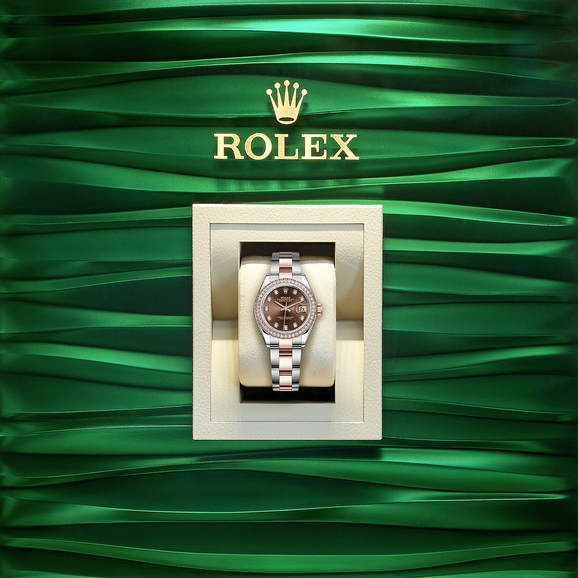 Rolex Lady-Datejust 28, Oystersteel and 18k Everose Gold, Ref# 279381RBR-0012 - Image 5