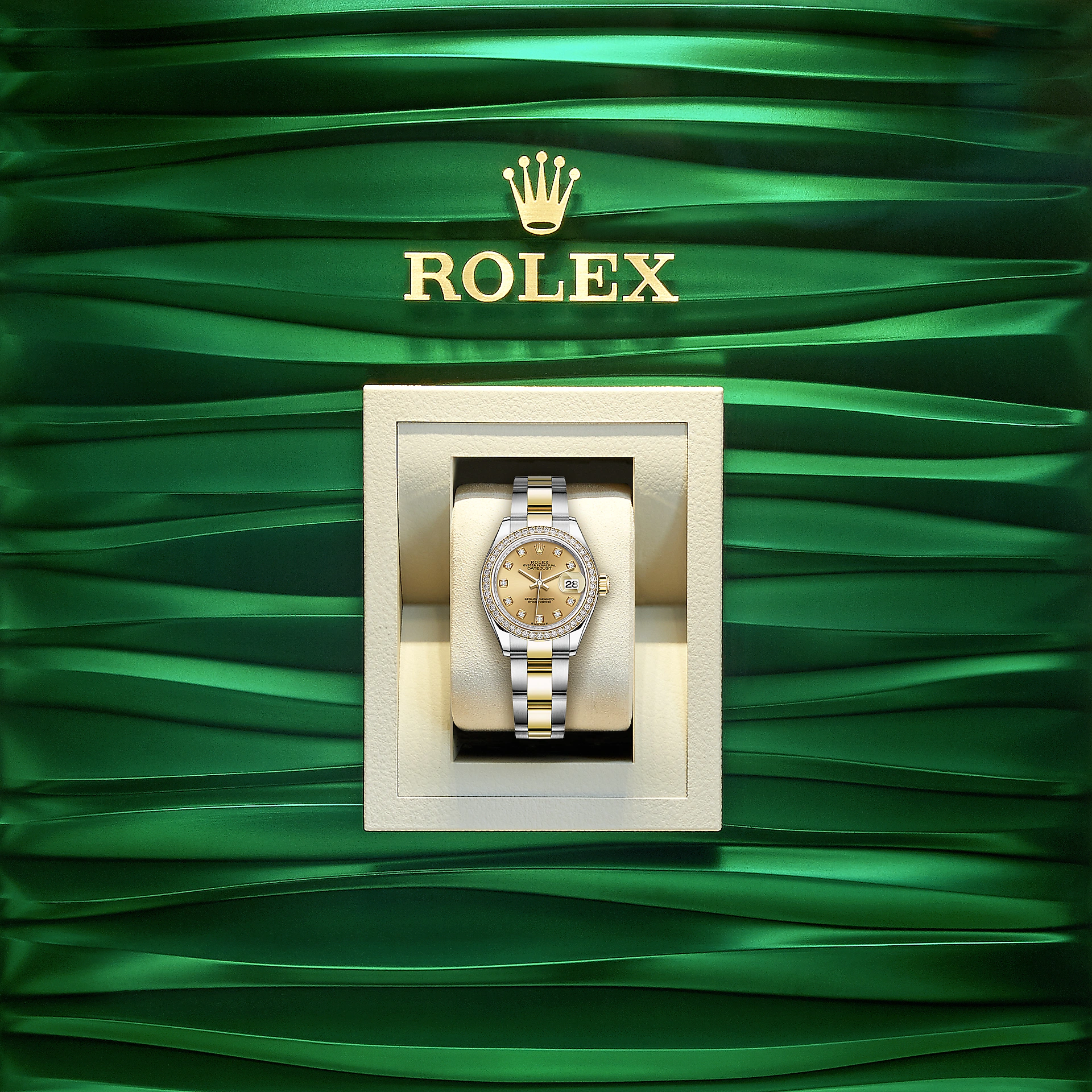 Rolex Lady-Datejust 28, Oystersteel and 18k Yellow Gold, Ref# 279383RBR-0012 - Image 5