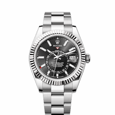 Rolex Sky-Dweller, 42mm, Oystersteel and 18k White Gold, Black, Oyster, Ref# 336934-0007