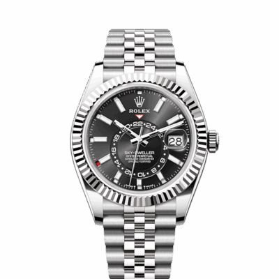 Rolex Sky-Dweller, 42mm, Oystersteel and 18k White Gold, Black, Jubilee, Ref# 336934-0008