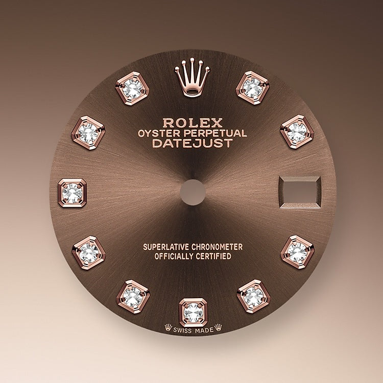 Rolex Lady-Datejust 28, 18kt Everose Gold and diamonds, Ref# 279135RBR-0018 - Image 2