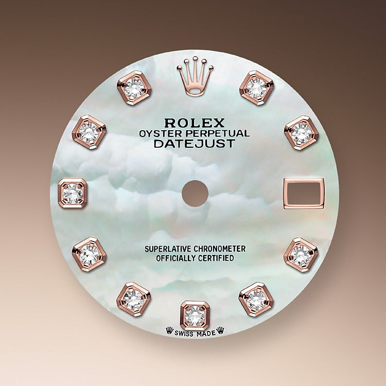 Rolex Lady-Datejust 28, 18kt Everose Gold and diamonds, Ref# 279135RBR-0019 - Image 2