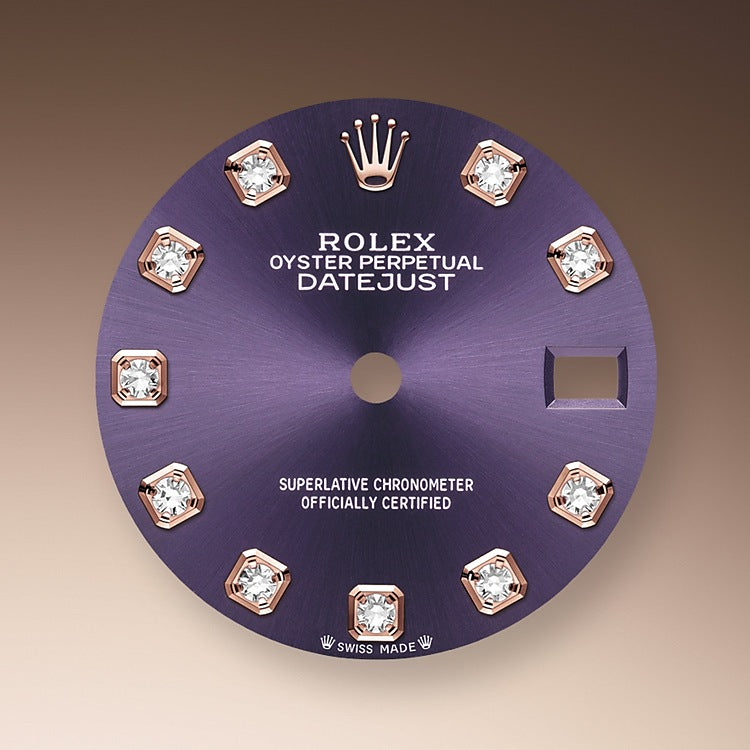 Rolex Lady-Datejust 28, 18kt Everose Gold and diamonds, Ref# 279135RBR-0020 - Image 2