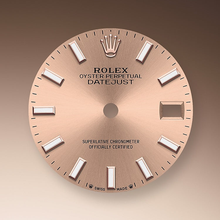 Rolex Lady-Datejust 28, 18kt Everose Gold and diamonds, Ref# 279135RBR-0025 - Image 2